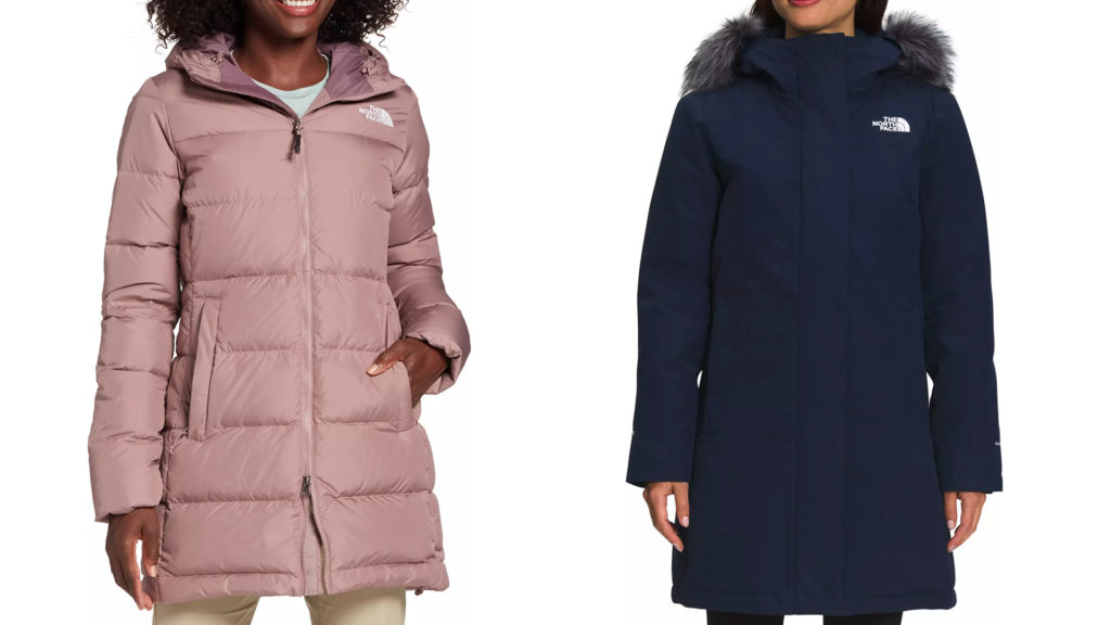 The North Face Women's Gotham Parka and The North Face Women's Arctic Parka